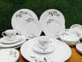 32 Pcs Dinner Set Protik .With 6x Dinner Plate, 6x Breakfast Plate, 6x Cup, 6x Saucer, 6x Sweet Bowl, 1x Curry Bowl, 1x Rice Dish.. 
