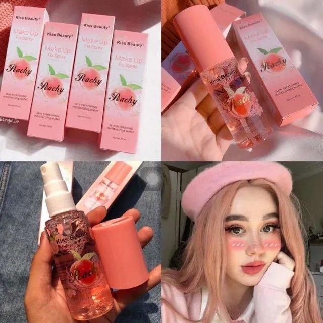 Kiss Beauty Peachy Makeup Fix Spray