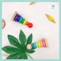 Ellyfun Wooden Educational Toy Gift Set Shape Sorter Toys for Kids Educational Toys Blocks Puzzle. 