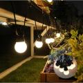 8M/13M G50 LED milky white ball light warm garland string light, suitable for outdoor decoration of wedding garden party--13M 20Bulbs--220V.