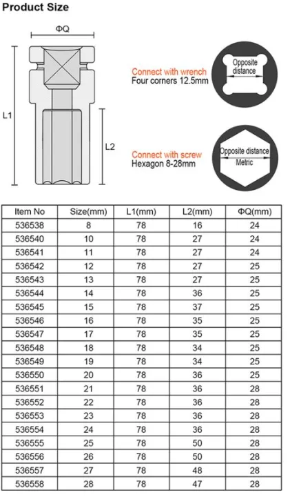 HARDEN%2023mm%20Impact%20Long%20Socket%201/2"%20Drive%2078mm%20long%20Deep%20Socket%20536553%20-%20Image%207