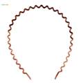 【The Edge of Beauty】2X Zig Toothed Wave Women Men Girls Hair Accessory Coffee. 