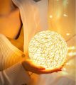 3D Moon Light RGB 15 CM Ball Table Lamps Night Lights Dimmer Remote and Button Controlled  LED Desktop Light USB Night Lamp For Bedroom Restaurant Office Decor. 