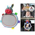 Baby Car Mirror Back Seat Rear View Mirror Cartoon Animal Plush Toys Adjustable Rear Facing Mirrors For Baby Stroller Toys. 