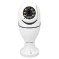 WiFi Light Bulb 1080P Security Camera Color Night Vision Motion Detection Screw Into E27 Socket Home.