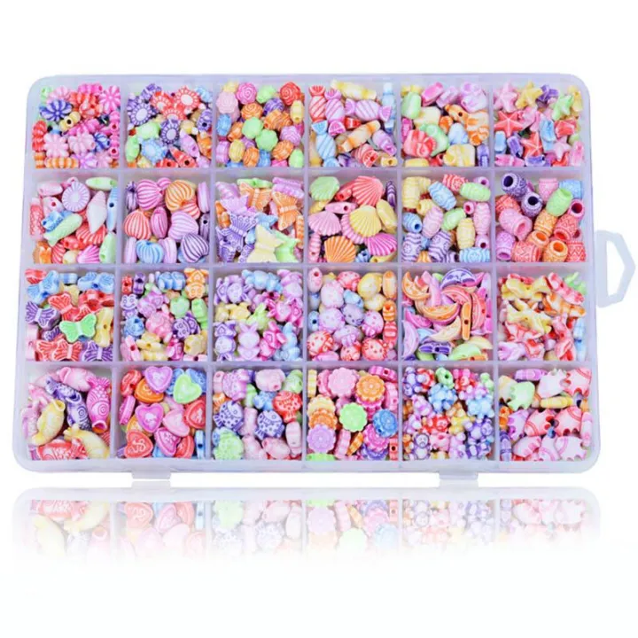 1%20Set%20Children%20Kids%20Girls%20DIY%20Bracelet%20Beads%2024%20Compartment%20Arts%20Craft%20Jewelry%20Making%20Box%20-%20Image%205