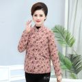 Ji Mom Cropped Cotton Jacket Loose Grandma Cotton-Padded Clothes Middle-Aged and Elderly Silk and Cotton Warm-Keeping and Cold-Proof Top Women. 