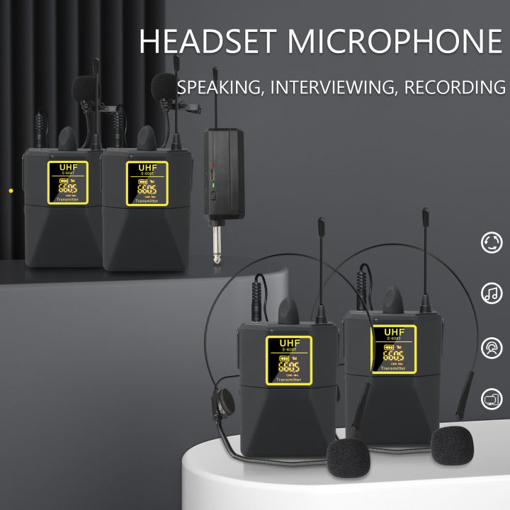 Portable%20Wireless%20Headset%20Microphone+Lavalier%20Mic%20System%20Teaching%20Speech%20Interview%20Vlog%20Live%20Tourist%20guide%20-%20Image%203