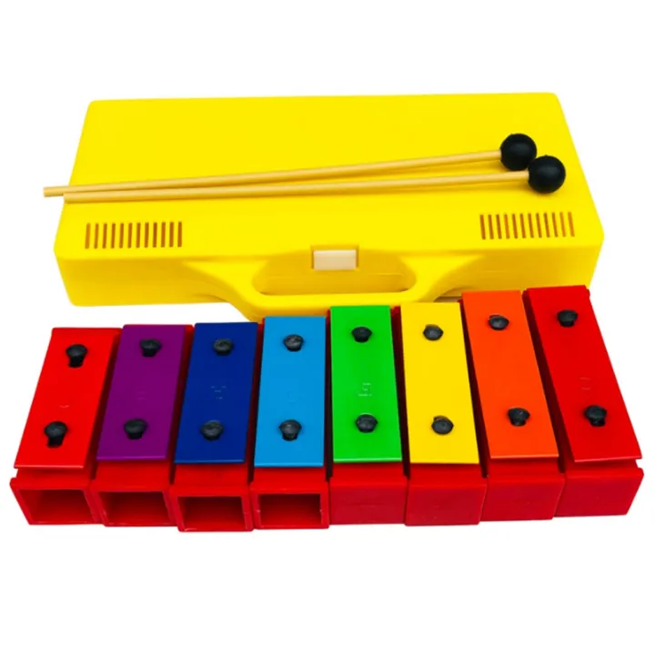 Individual%208%20Notes%20Chromatic%20Xylophone%20Glockenspiel%20Resonator%20Bells%20with%20Yellow%20Case%20-%20Image%205