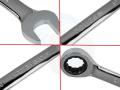 TOLSEN 13mm Ratchet Gear Spanner Fixed Head Combination Wrench Cr-V Model: 15209. 