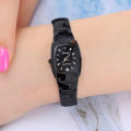 Ladies Fashion Luxury Stainless Steel Watches Casual Wrist Quartz Watches Waist Watch for Woman and Girl.