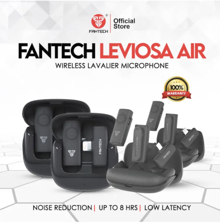 FANTECH%20WMV11%20&%20WMV21%20Leviosa%20Air%20Wireless%20Lapel%20Lavalier%20Microphone%20For%20Live%20Broadcast%20And%20Streaming%20With%20Noise%20Reduction%20Type-c%20&%20Lightning%20Single%20And%20Duel%20-%20Image%202