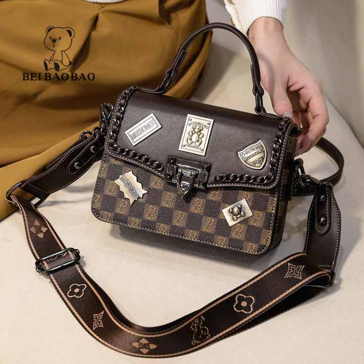 Beibaobao%20Women's%20Bag2023New%20Fashion%20Messenger%20Bag%20Retro%20Small%20Square%20Bag%20Texture%20Badge%20Handbag%20-%20Image%202