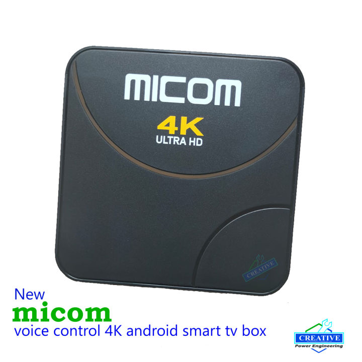 micom voice control android smart tv box 2GB Ram 16GB Rom