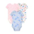 Assorted 3 piece set Short Sleeve Baby Keeper Romper Bodysuit onesie premature Newborn to 36 Months Premium Cotton Comfort for Baby Boys & Girls newborn dress gift set unique baby dress  romper for baby boy ramper baby girl summer Half Sleeve Baby Romper. 