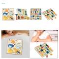 Wooden Matching Puzzle Early Educational Montessori Toy for Baby Preschool.