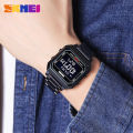 SKMEI Digital Wristwatches for Men Square Steel Sports Waterproof Men's Electronic Watch Back Light Reloj Hombre 2149.