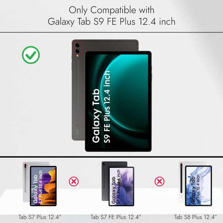 Robustrion%20Cover%20for%20Samsung%20Tab%20S9%20FE%20Plus%2012.4"%20Cover%20Case%20Flip%20Stand%20Back%20Case%20Cover%20%5BS%20Pen%20Holder%5D%20for%20Samsung%20Galaxy%20Tab%20S9%20Plus/Tab%20S9+%20Cover%20Tablet%20Cover%20with%20%5BAuto%20Sleep/Wake%5D-Black/Navy%20Blue%20-%20Image%204