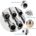 14pcs/9pcs Power Nut Driver Drill Bit Set Hexagonal Shank Hex Nut Socket 1/4 Screw Metric Driver Tool Set Adapter Drill Bit.