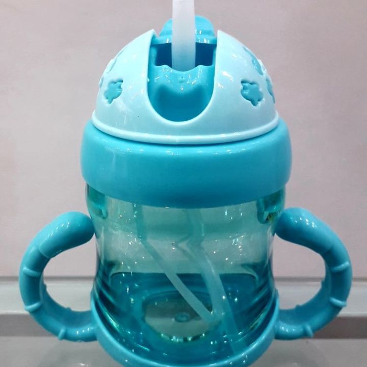 Baby Water Pot/Mum Pot/Bottle Training Cup With Straw and Drinking Pipe