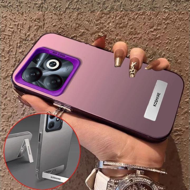 Case for infinix smart 8 tecno spark go 2024 hot 40i spark 20 spark 20c 5g 2023 phone casing hard case Protector shockproof Cover new design aesthetic with holder luxury CYCBZJ02