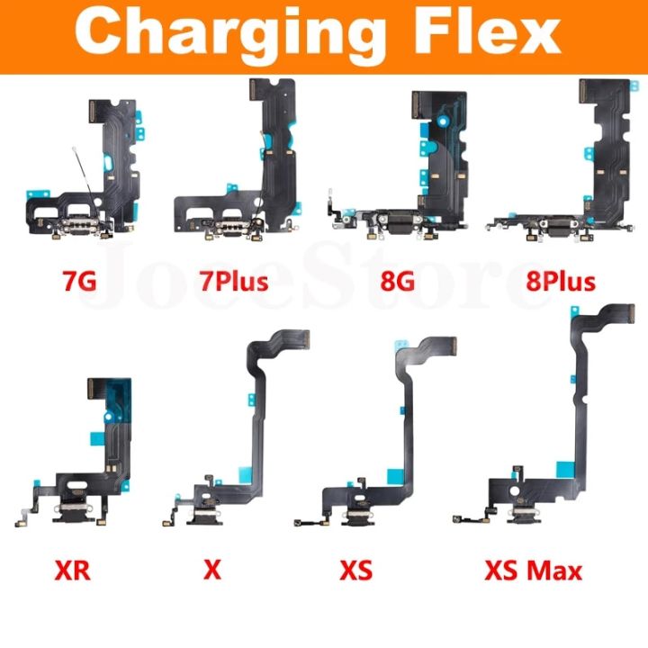 1pcs Charging Flex Cable for iPhone 6 6S 7 8 Plus 11 Pro X XS Max XR Micro Charger USB Port Dock Connector Replacement Parts