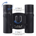 Mini Portable Zoom HD 5000M Telescope Binoculars Powerful 300x25 Folding Long-distance Low Light Night Vision Professional. 