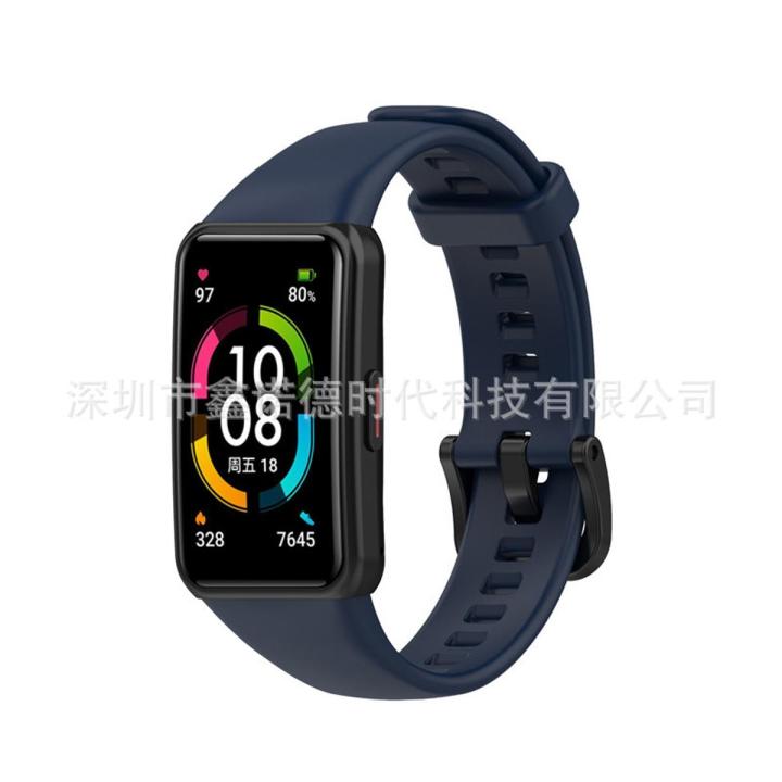 Watch%20Straps%20For%20Huawei%20Band%206%20strap%20official%20Soft%20silicon%20-%20Image%202