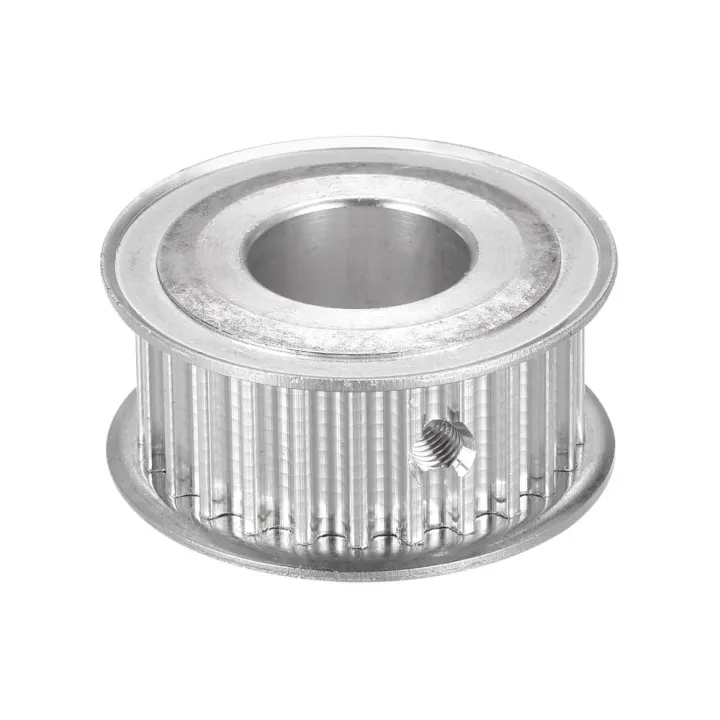 Durable%205mm%20Pitch%205M%2025Teeth%20Timing%20Pulley%20Silver%20Tone%20Aluminum%20Timing%20Belt%20Drive%20Without%20Step%20AF%20Type%20Idler%20Pulley%20Belt,%203D%20Printer,%20CNC%20-%20Image%206