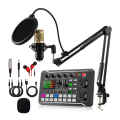 F998 Sound Card and BM800 Microphone Kit for Singing PC Phone.