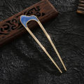 Fashion Vintage U-Shaped Hairpin Simple Geometric Metal Hair Sticks for Women Girls High Ponytail Bun Pin Hair Accessories Gifts. 