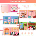 Montessori Busy Book Felt Quiet Book For 1-6 Years Early Learning Life Skills Toys With Pictures And Simulated House Games Vnce Lncei. 