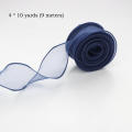 Multi-Use Ribbon Roll Handmade Gift 10Yards Length Satin Ribbon 40mm Width Party Supplies Organza Ribbons for Gift Wrapping Wedding Decor Birthday Party Bow Making DIY Crafts.