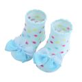 Baby Girl Cute Fashion Bowknot Flower Socks Fit 6-24 Months.