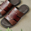 Heritage Stride Leather Sandal CRM 117. 