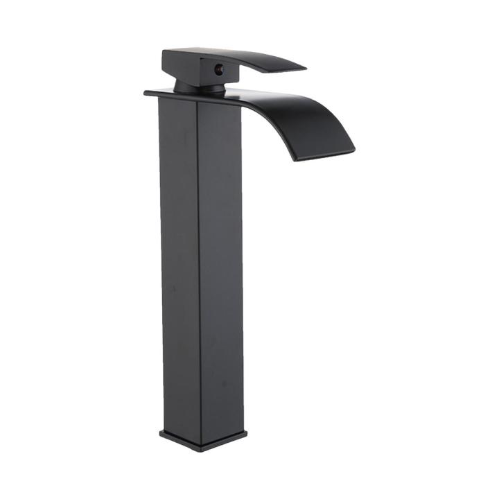 Bathroom Waterfall Basin Mixer Tap, High Rise Sink Mixer Taps, Monobloc