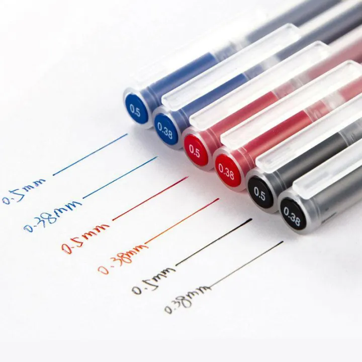 5pcs%20Muji%20Moma%20Japan%200.38mm/0.5mm%20Non-toxic%20Gel%20Ink%20Pen%20Blue/Black%20-%20Image%204