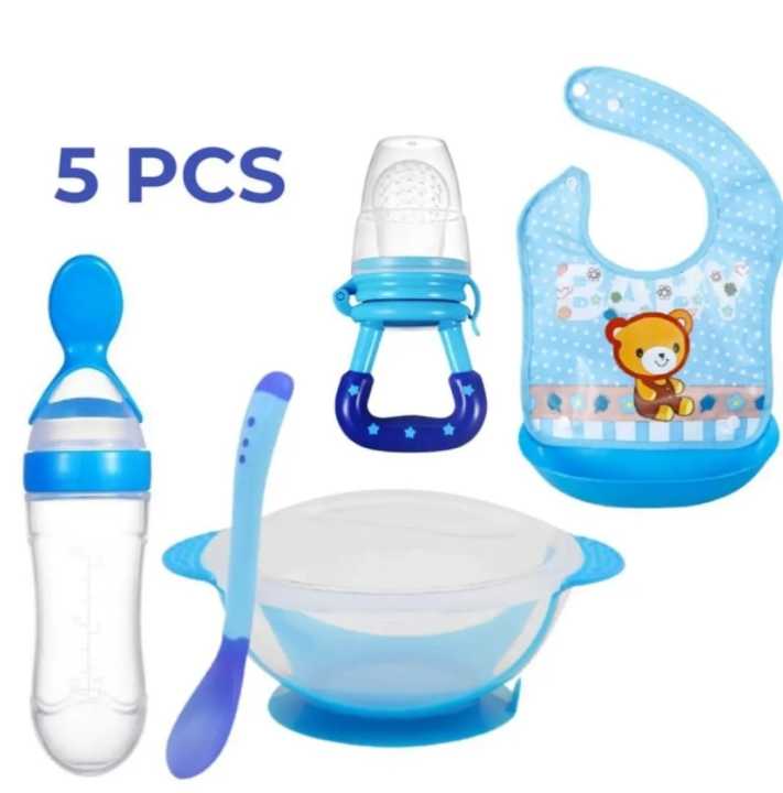 5pcs/Set Baby Feeding Set BPA Free Complete meal set