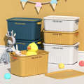 Storage household thickened large capacity plastic clothing sorting snack toy box, storage basket. 