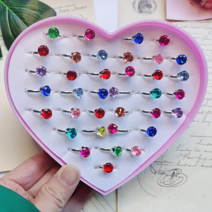 12/36PCS/set%20Adjustable%20Kids%20Crystal%20Rings%20Jewelry%20Heart%20Star%20Square%20Open%20Finger%20Ring%20For%20Children%20Girl%20Party%20Gift%20-%20Image%207