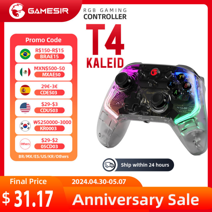 GameSir T4 Kaleid T4K Gaming Controller Wired Gamepad with Hall Effect applies to Nintendo Switch Windows PC Steam Android TV