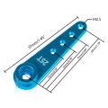 8PCS 37mm 25T Metal Extension Steering Servo Arm Horn for RC Car Crawler Parts,Red & Blue , Servo Arm Horn.