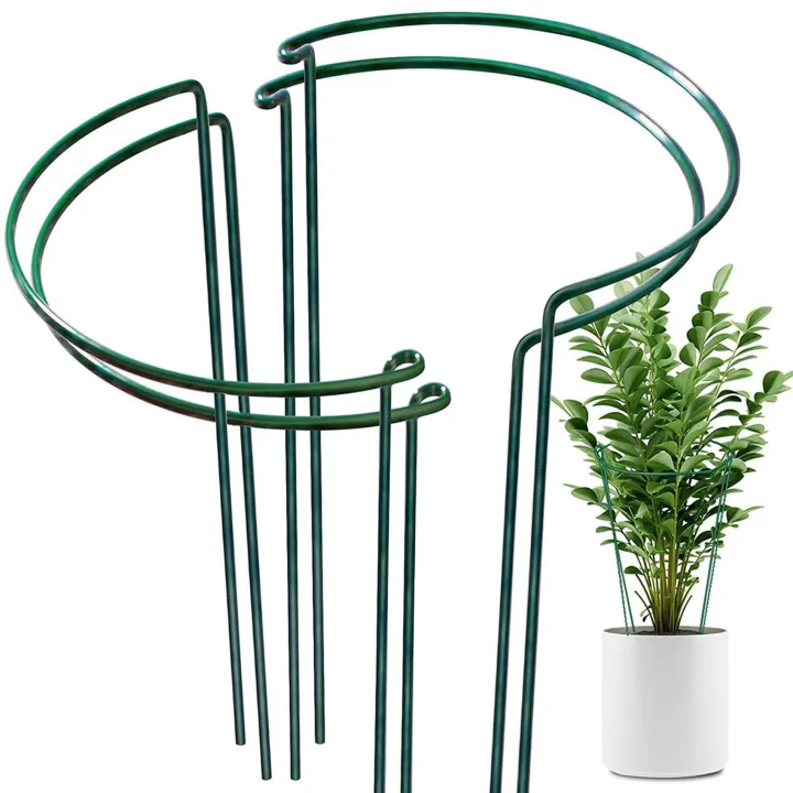 20%20Pcs%20Plant%20Support%20Stakes%20Ring%20Cage%20Metal%20Garden%20Plant%20Stake%20Green%20Half%20Round%20Plant%20Support%20Ring%20Large%20Plant%20Supports%20-%20Image%203