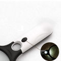 Qiunery Magnifying Glass With Light, 3X Lighted Magnifying Glass, 3 Led White Lights Handheld Magnifying Glass, Illuminated Magnifier For Reading, Seniors, Jewelry.