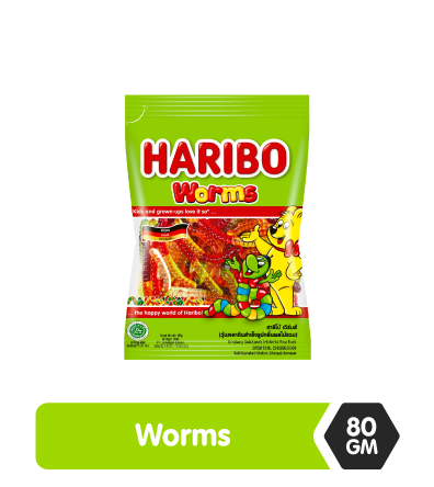 Haribo Worms Candy  80gm