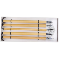 Bamboo -Qalam Pens, 5PCS Calligraphy Dip Pen, Vintage Handcrafted Calligraphy Pens (Round Nib Set). 