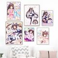 1pc Nekopara GalGame Anime Poster Stickers Home Decor Aesthetic Art Mural Room Decor Digital Painting Living Room Bar. 