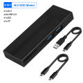 USB C Docking Station for Steam Deck M.2 NVMe SATA 4K@60Hz Type C to HDMI-compatible Adapter 1000M Gigabit Ethernet USB 3.0 HUB. 