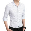 Trendy Cotton Ball Printed Long Sleeve Formal Shirt For Men.