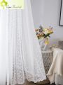 Lace Gauze Curtains White Striped Tulle For Living Room Bedroom Balcony Window Curtain Princess Mosquito Nets Wave Special Offer.